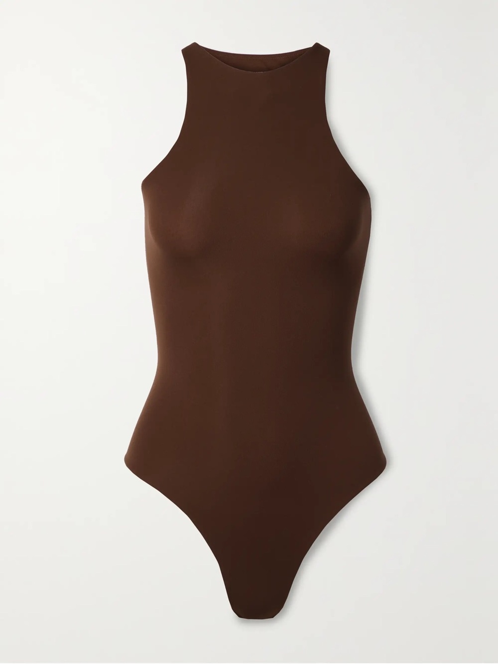 SKIMS Fits Everybody High Neck Bodysuit in Cocoa